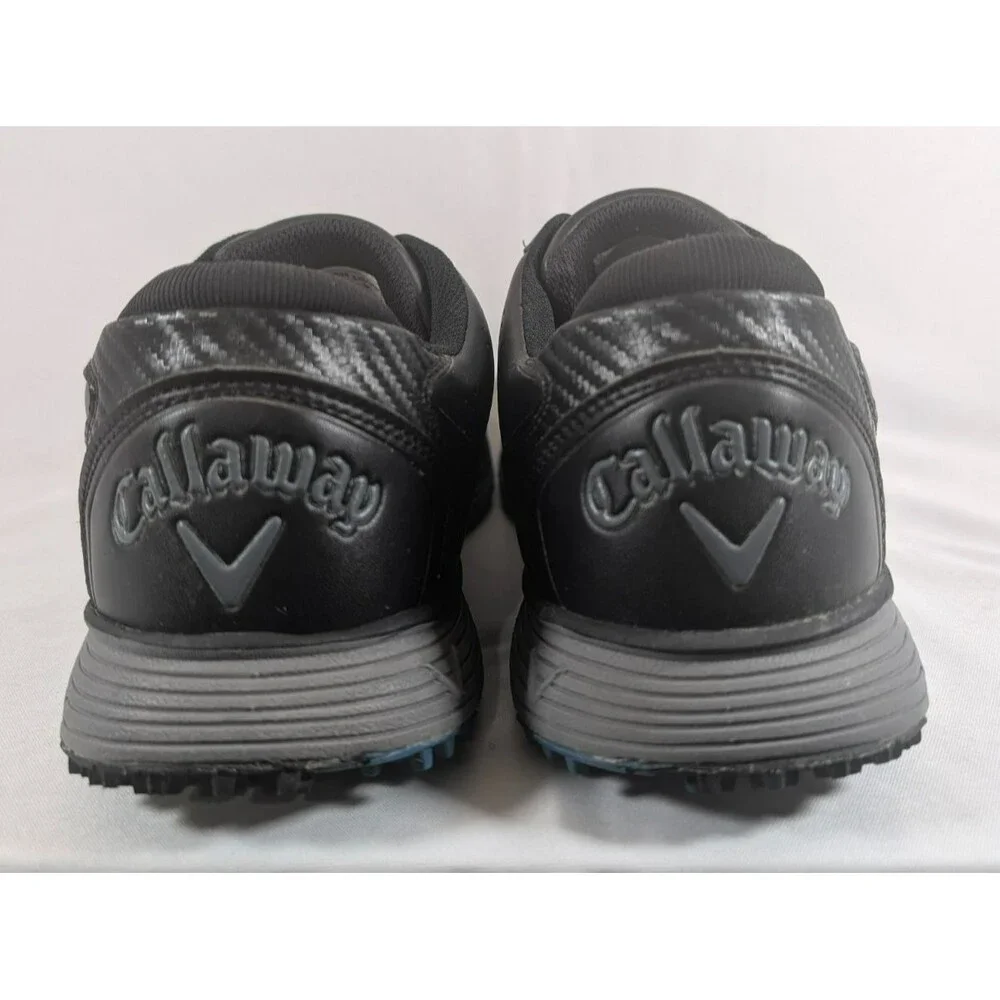 Callaway CG107BGR Golf Shoes Black Spikeless Comfort Leather Men's Size 13 D